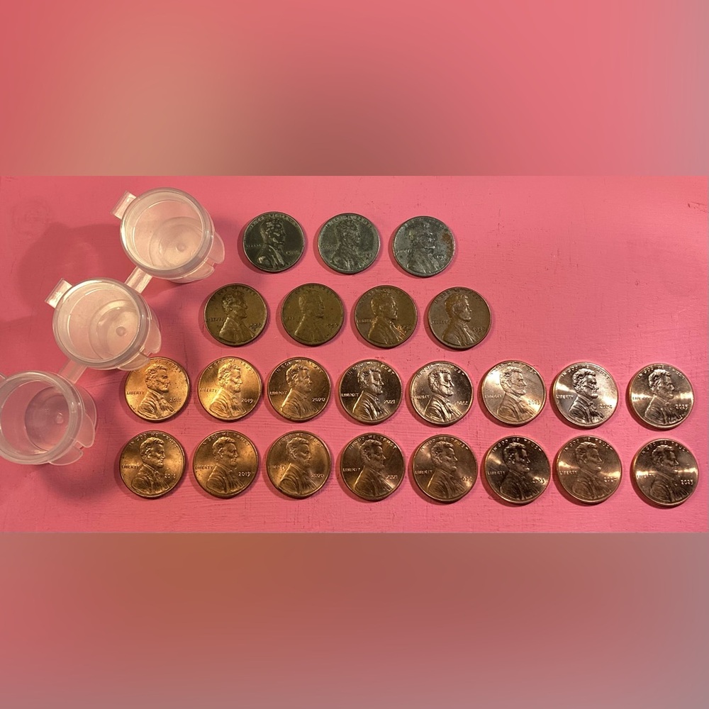 ⚫️ Vintage - All 3 Mints - 1943 Steel Pennies - War Time Wheaties - Collectible - Picture 2 of 16